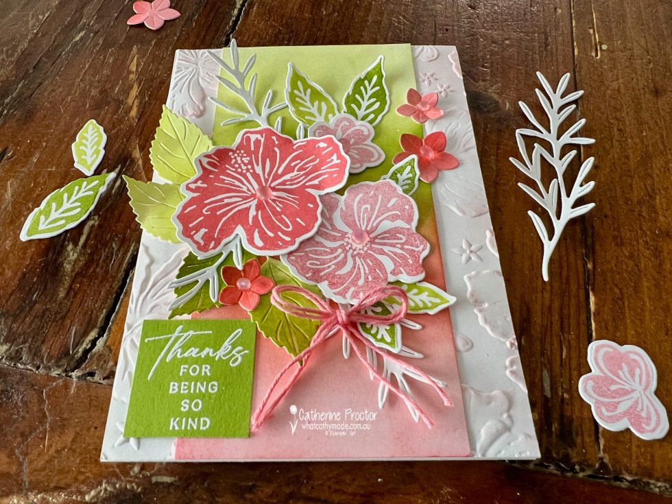 Stampin Up Happy Hibiscus Flirty Flamingo Cards What Cathy Made