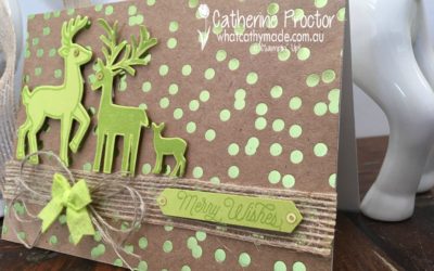 “Three Little Deer” Carols for Christmas Card