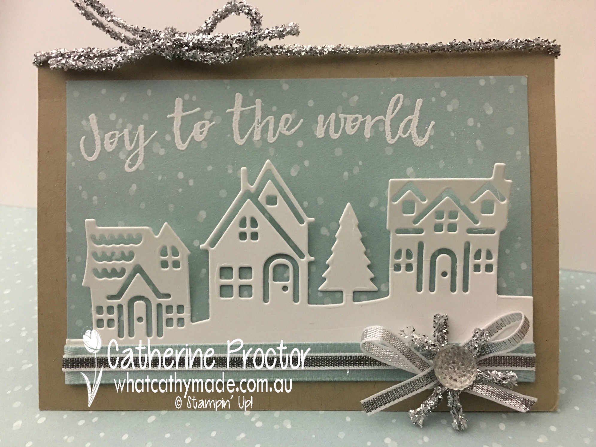"Joy to the World" Christmas Card  What Cathy Made