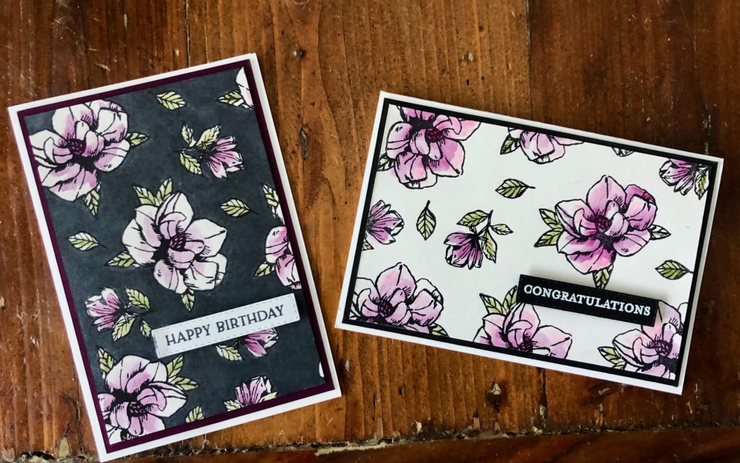 Magnolia Blooms - Happy Anniversary Card