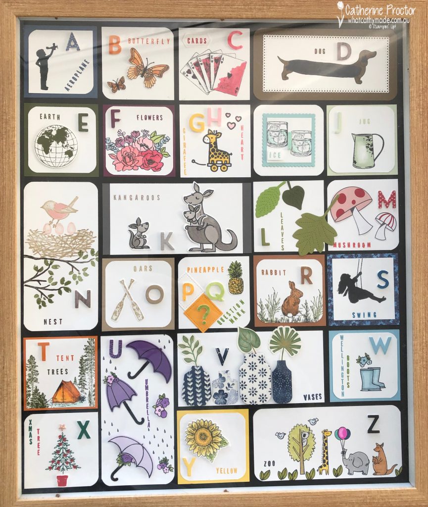 Stampin' Up! Alphabet Sampler - What Cathy Made