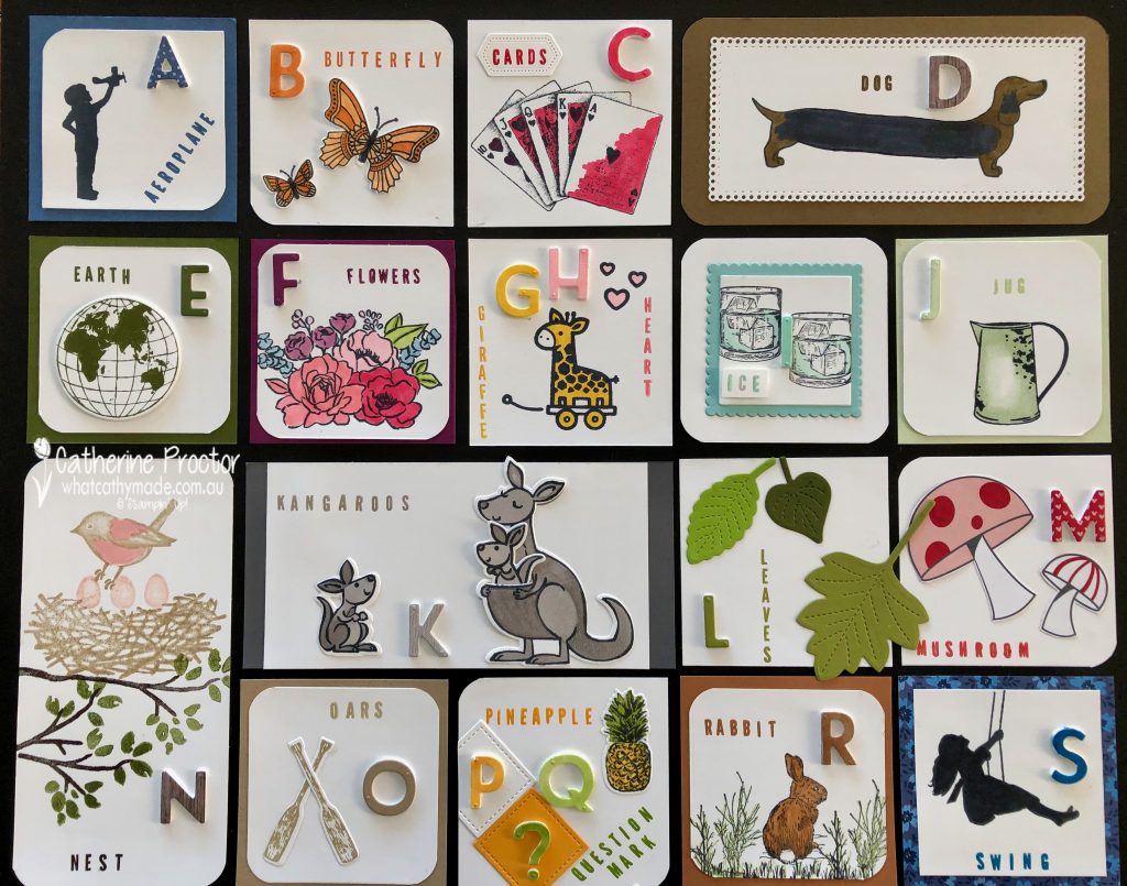 Stampin' Up! Alphabet Sampler - What Cathy Made