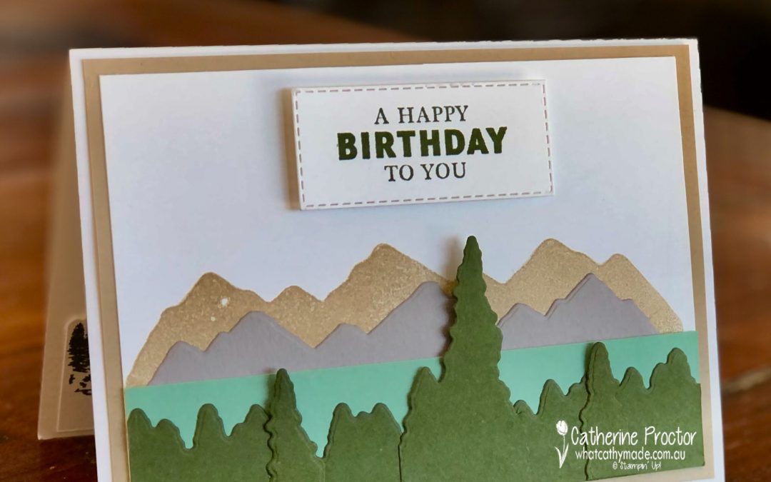 Stampin’ Up! Mountain Air Masculine birthday card
