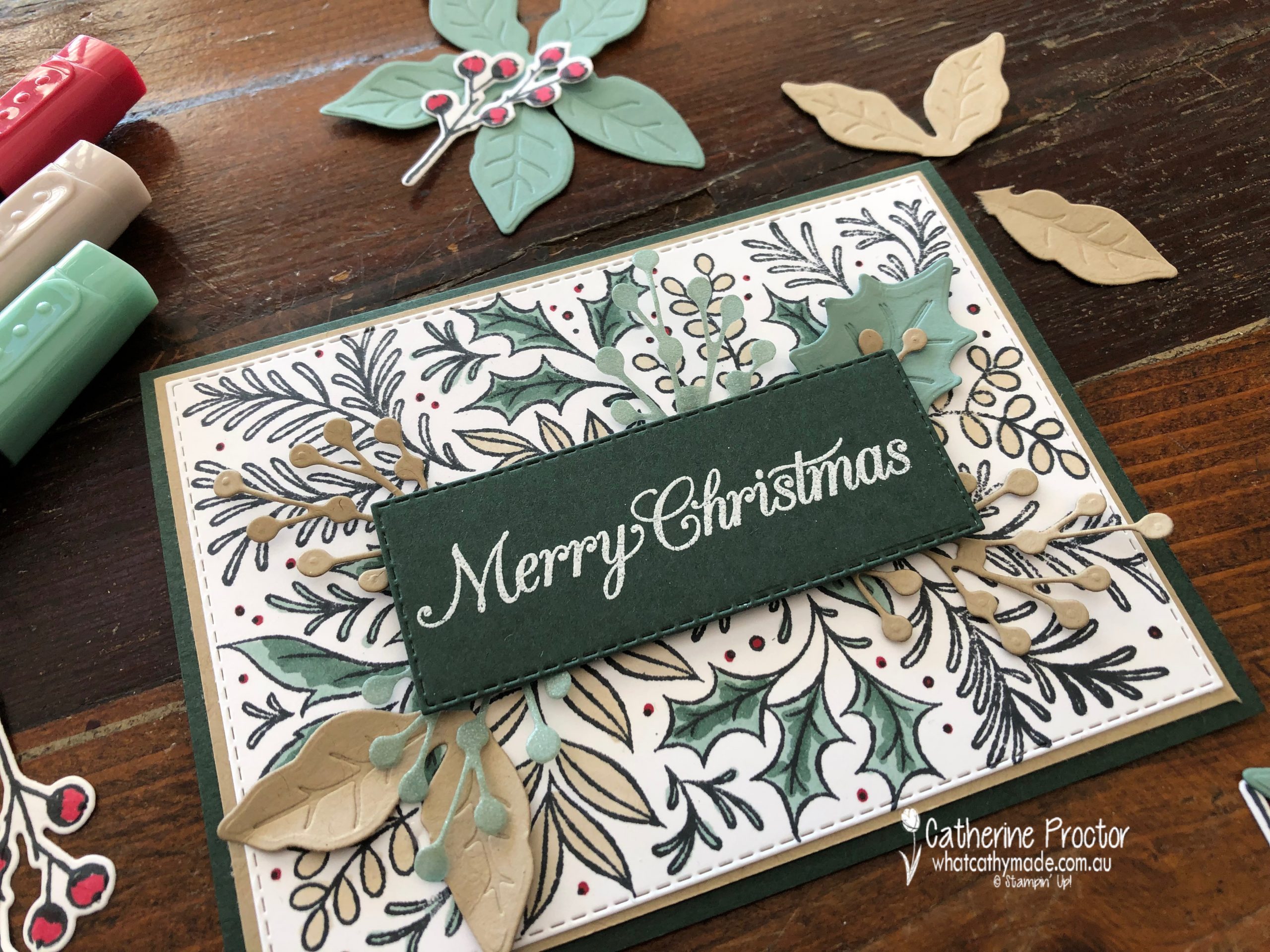Stampin' Up! AWH Heart of Christmas Week 1 - What Cathy Made