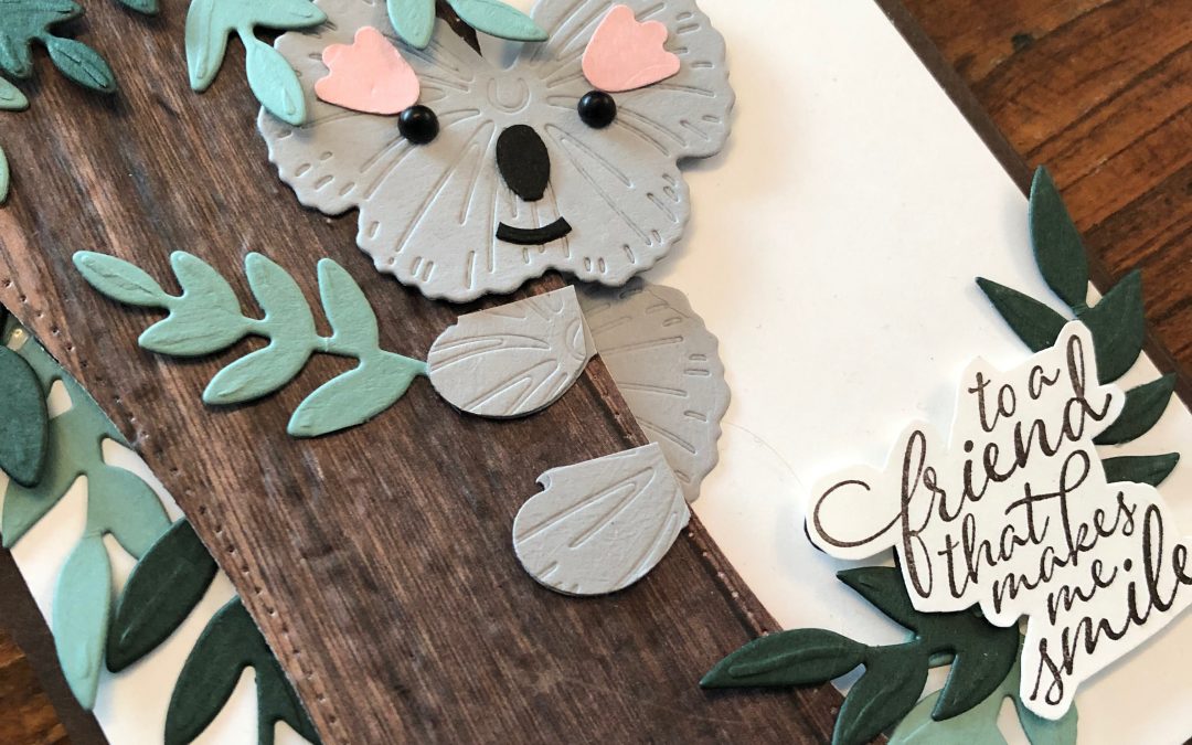 Stampin' Up! Punch and Die Art Koala Card - What Cathy Made