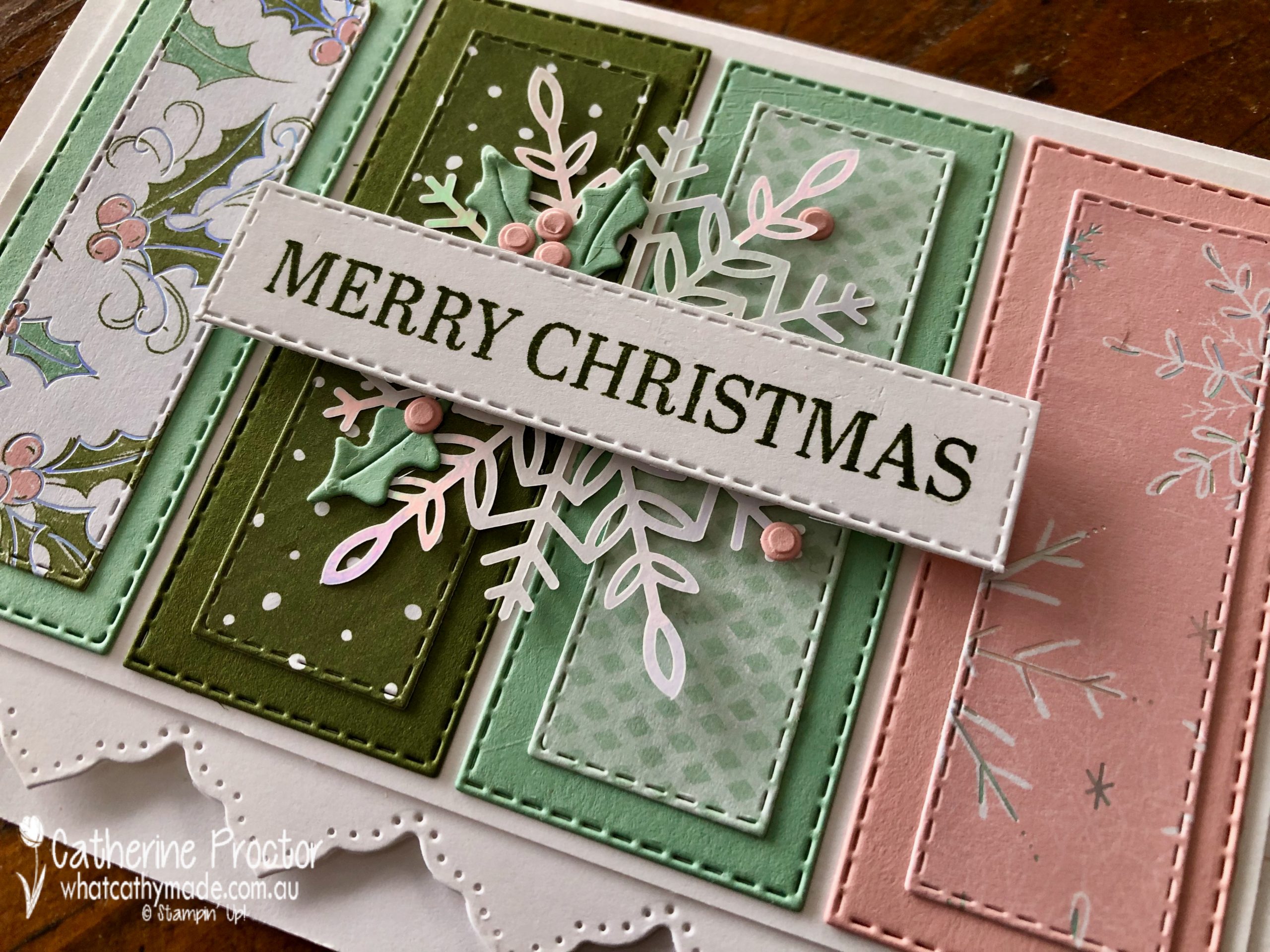 Stampin' Up! Washi Tape Christmas Tree card 