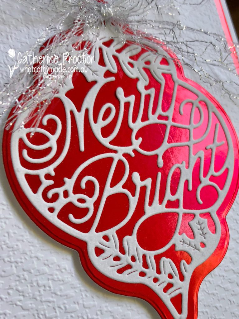 Christmas Cardstock Die Cut Hearts with Matte Gold Foil
