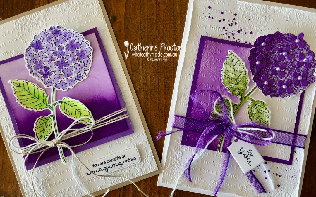 Spring wedding scrapbooking album in rustic style with handmade hydrangea  flowers. Stock Photo