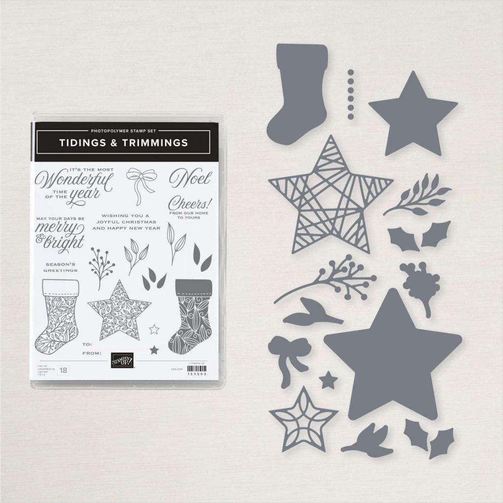 Stampin' Up! Tidings & Trimmings Christmas Card - What Cathy Made