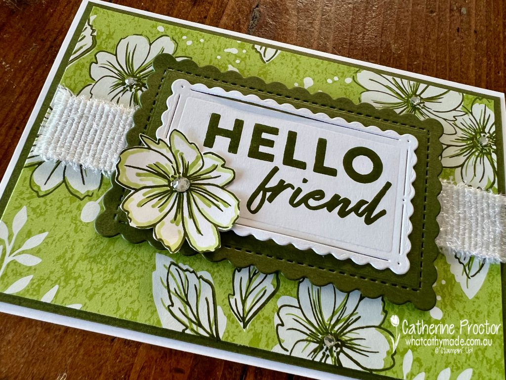 Stampin' Up! Softly Sophisticated Hello Card – Stampin' in the Meadows