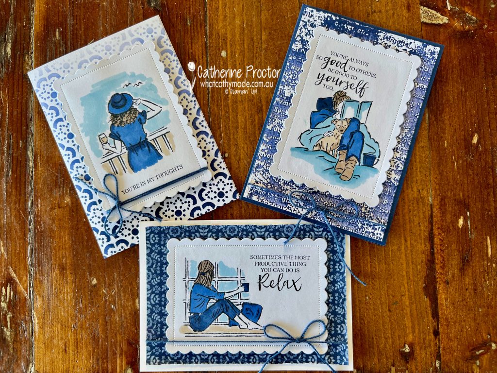 Night of Navy 3/8 (1 cm) Bordered Ribbon by Stampin' Up!