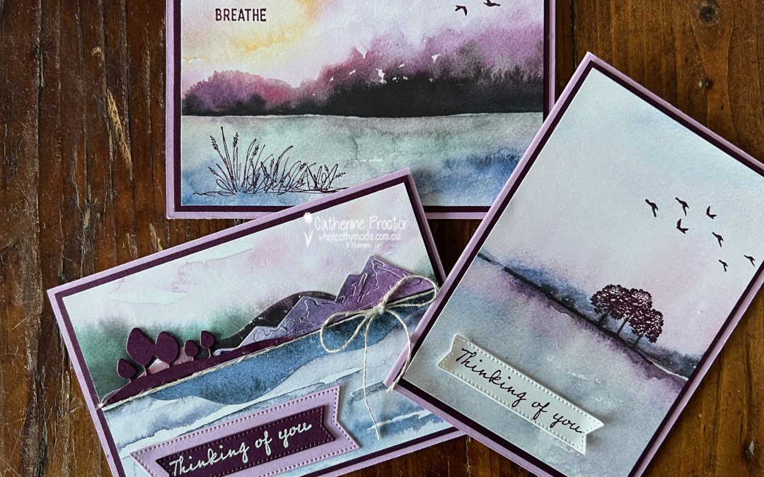 Blackberry Bliss New Horizon Cards – Week 9 AWH Colour Creations