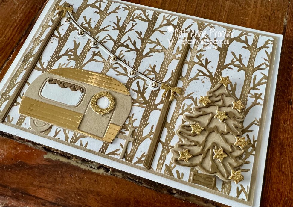 Stampin' Up! Tree Lot Dies Card AWH Heart of Christmas What Cathy Made