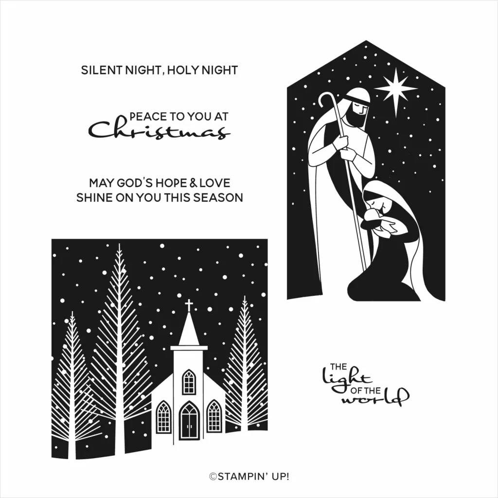 Stampin' Up! O Holy Night Box Fold Christmas Card – Inky Bee Stampers