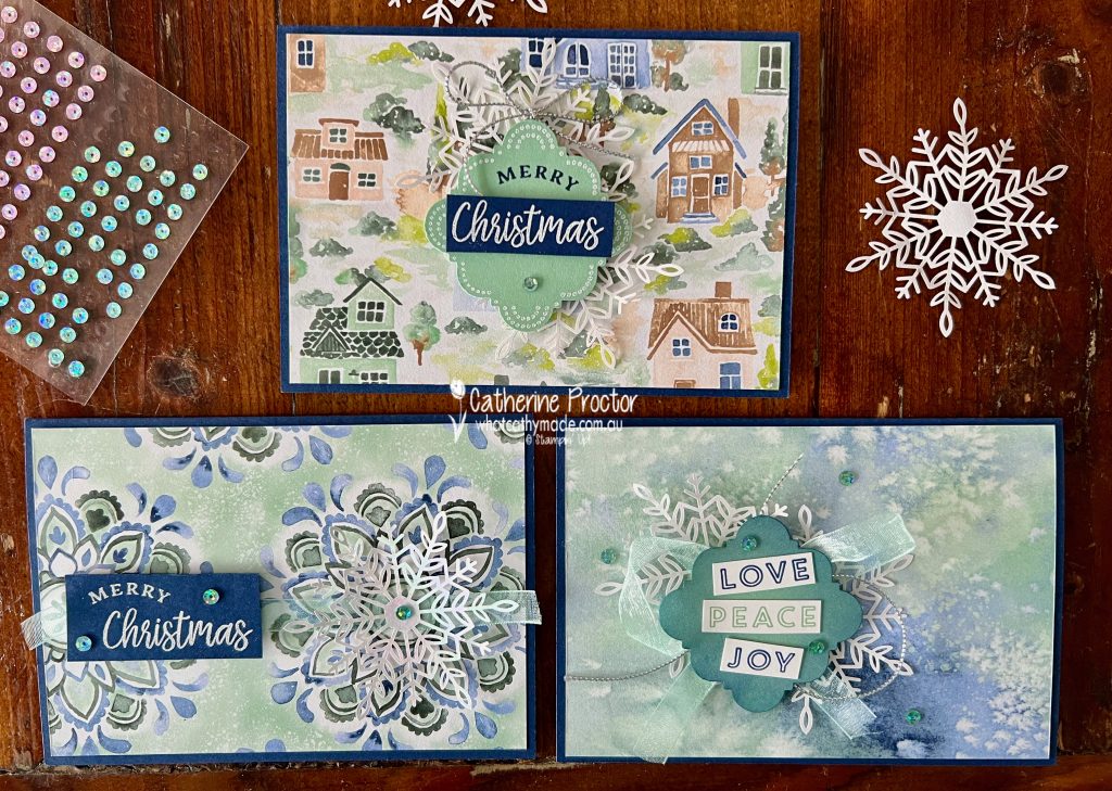 Stampin' Up! Christmas Cards– AWH Heart of Christmas - What Cathy Made