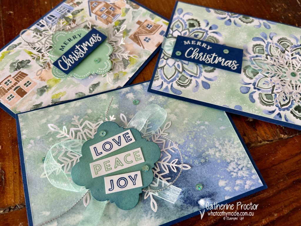 Stampin' Up! Christmas Cards– AWH Heart of Christmas - What Cathy Made