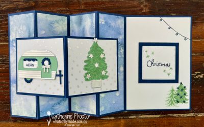Stampin’ Up! Tree Lot Dies Accordion Fold Christmas Card