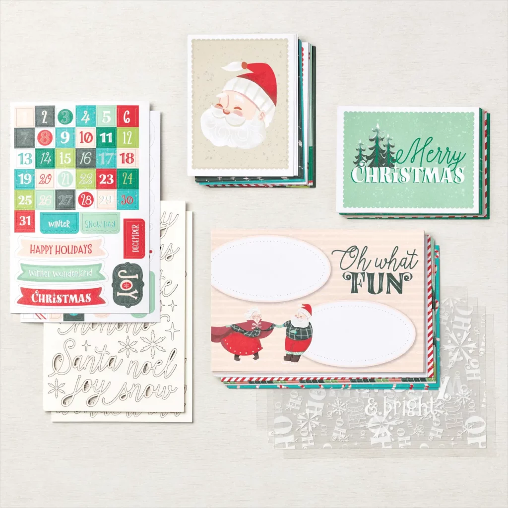  6 Sets Christmas Card Kits for Kids DIY Snowman Card Kit  Handmade Christmas Cards Santa Claus Greeting Card Kit Christmas Card  Making Kit with Envelopes for DIY Craft Christmas Decoration Party