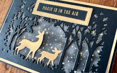 Stampin’ Up! Grove Dies & Lights Aglow DSP Christmas Card