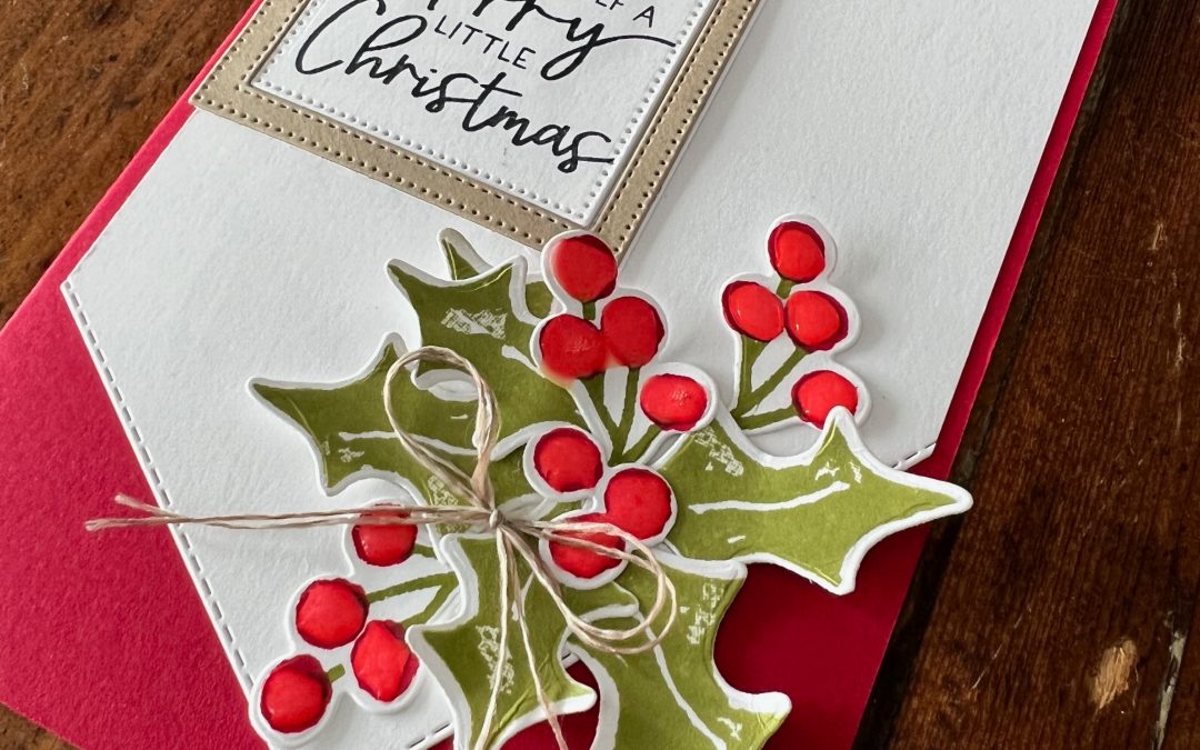 Stampin’ Up! Framed & Festive Christmas Season Holly Card