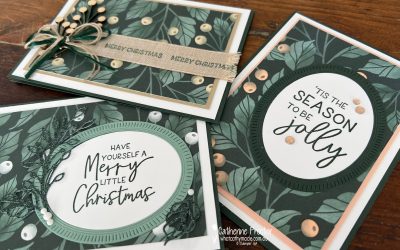 Stampin’ Up! Framed and Festive Florets Christmas Cards