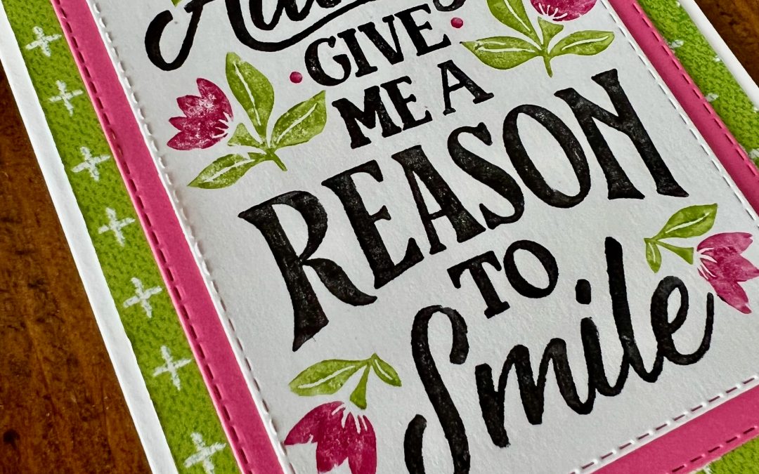 Stampin Up Granny Apple Green Reason To Smile – Week 24 AWH Colour Creations