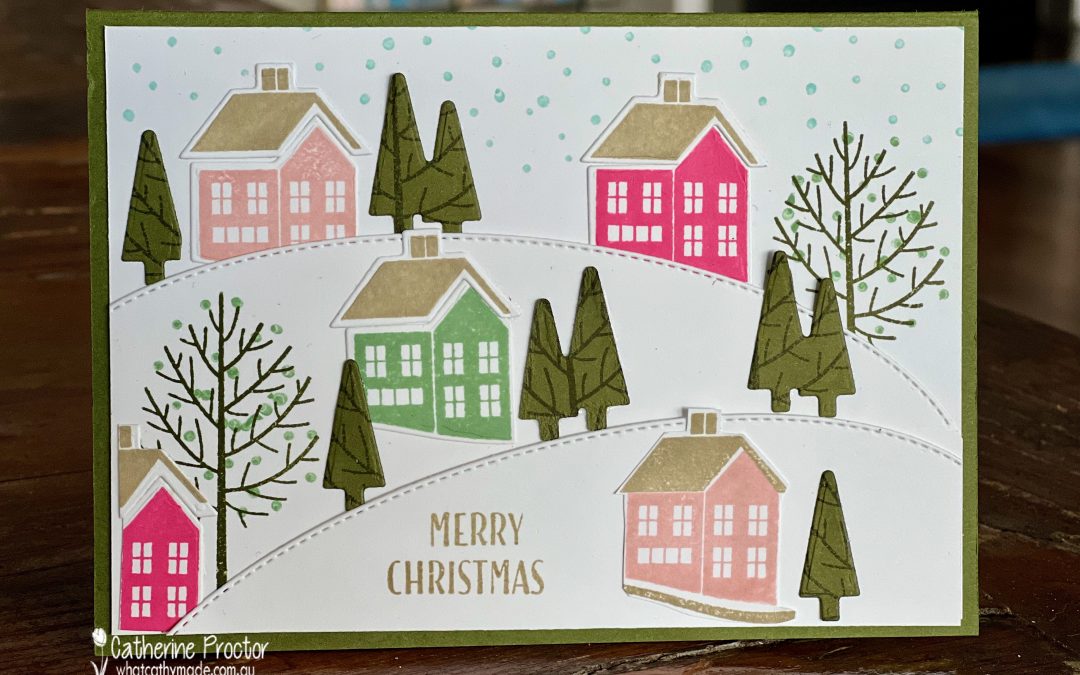 Stampin’ Up! Welcoming Window Christmas Scene Card