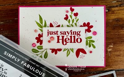Stampin Up Melon Mambo Simply Fabulous Card – Week 28 AWH Colour Creations