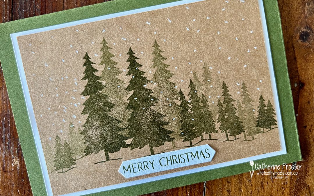 Stampin Up Peaceful Deer Mossy Meadow Christmas Card – Week 31 AWH Colour Creations
