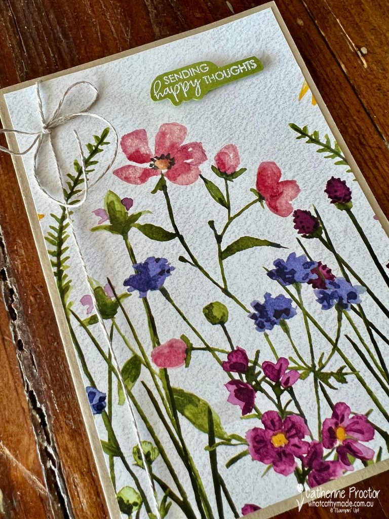 Stampin Up Old Olive Dainty Flowers DSP Cards Week 33 AWH Colour   Stampin Up Dainty Flowers Beautifully Happy Old Olive Cards 2 768x1024 