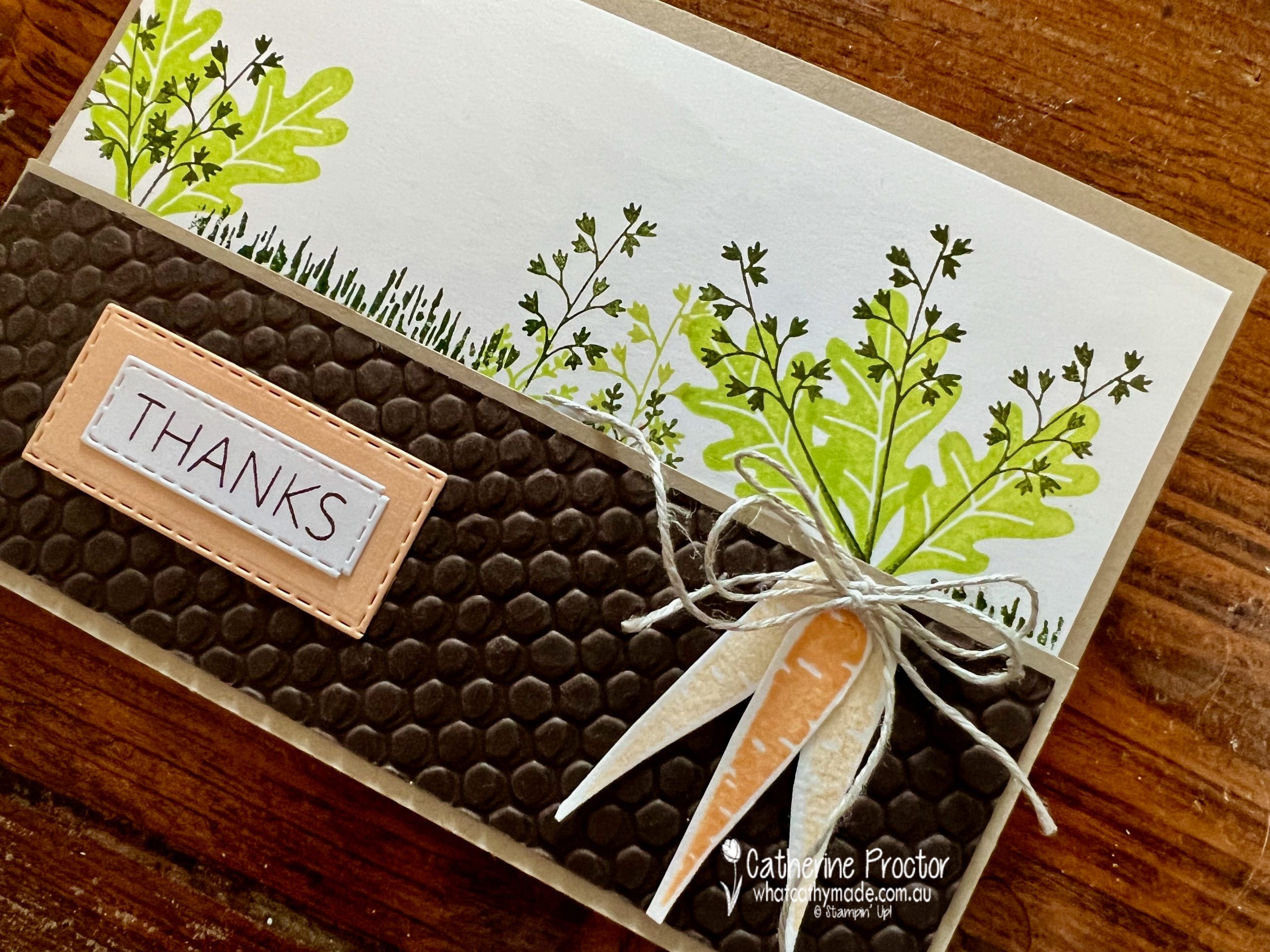 Stampin' Up! Thanks a Bunch Pale Papaya Card Week 35 AWH Colour
