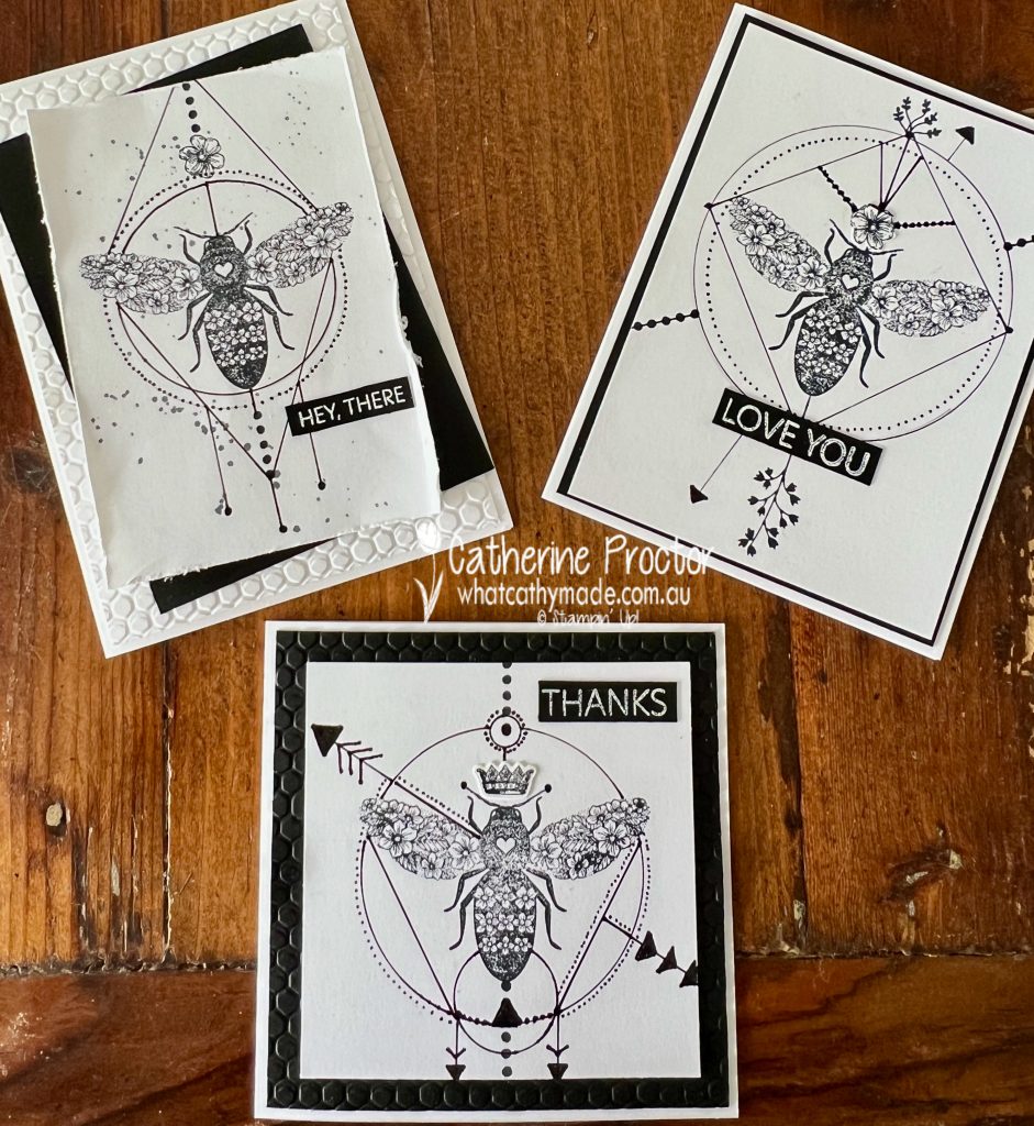 Stampin' Up! HONEY BEE Stamp Set 🐝 DETAILED BEE Dies HIVE Embossing Folder