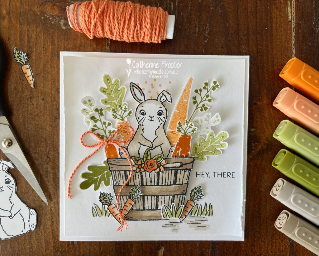 Stampin' Up! Pumpkin Pie Easter Bunny Bundle and Thanks A Bunch Card - What  Cathy Made