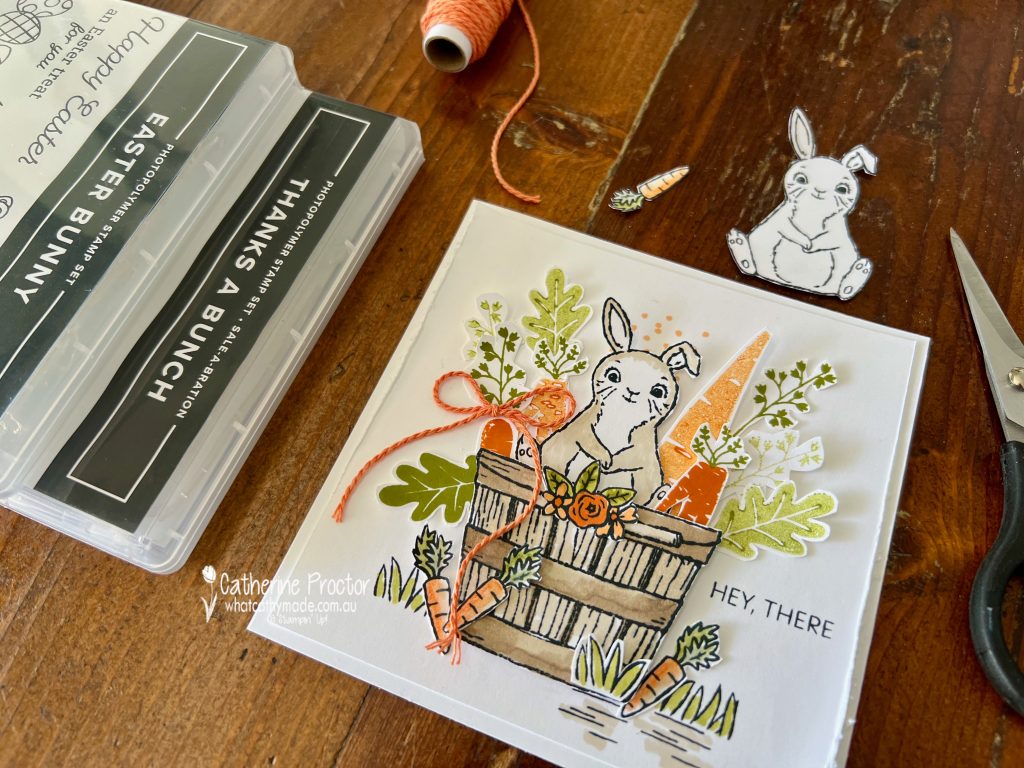 Stampin' Up! Pumpkin Pie Easter Bunny Bundle and Thanks A Bunch Card - What  Cathy Made