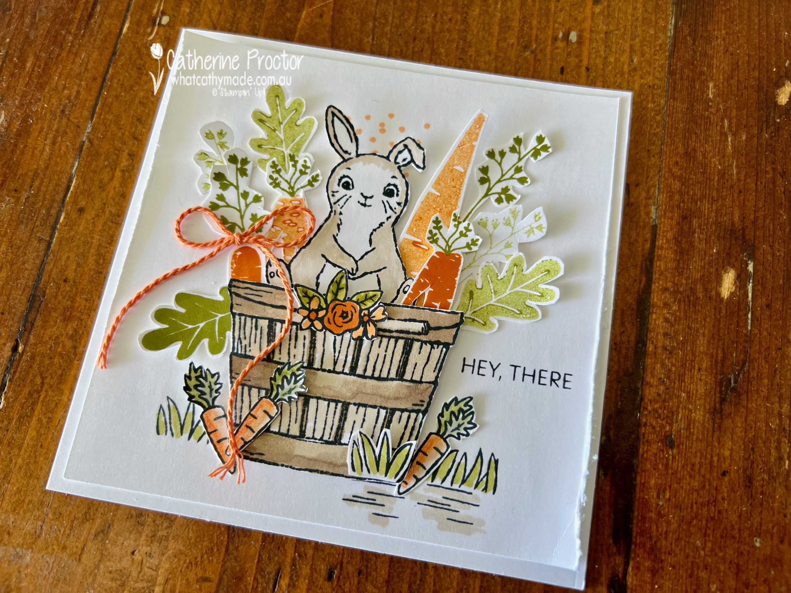 Stampin' Up! Pumpkin Pie Easter Bunny Bundle and Thanks A Bunch Card - What  Cathy Made