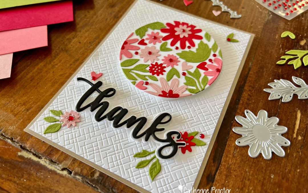 Stampin’ Up! Real Red Around The Bend Dies Card