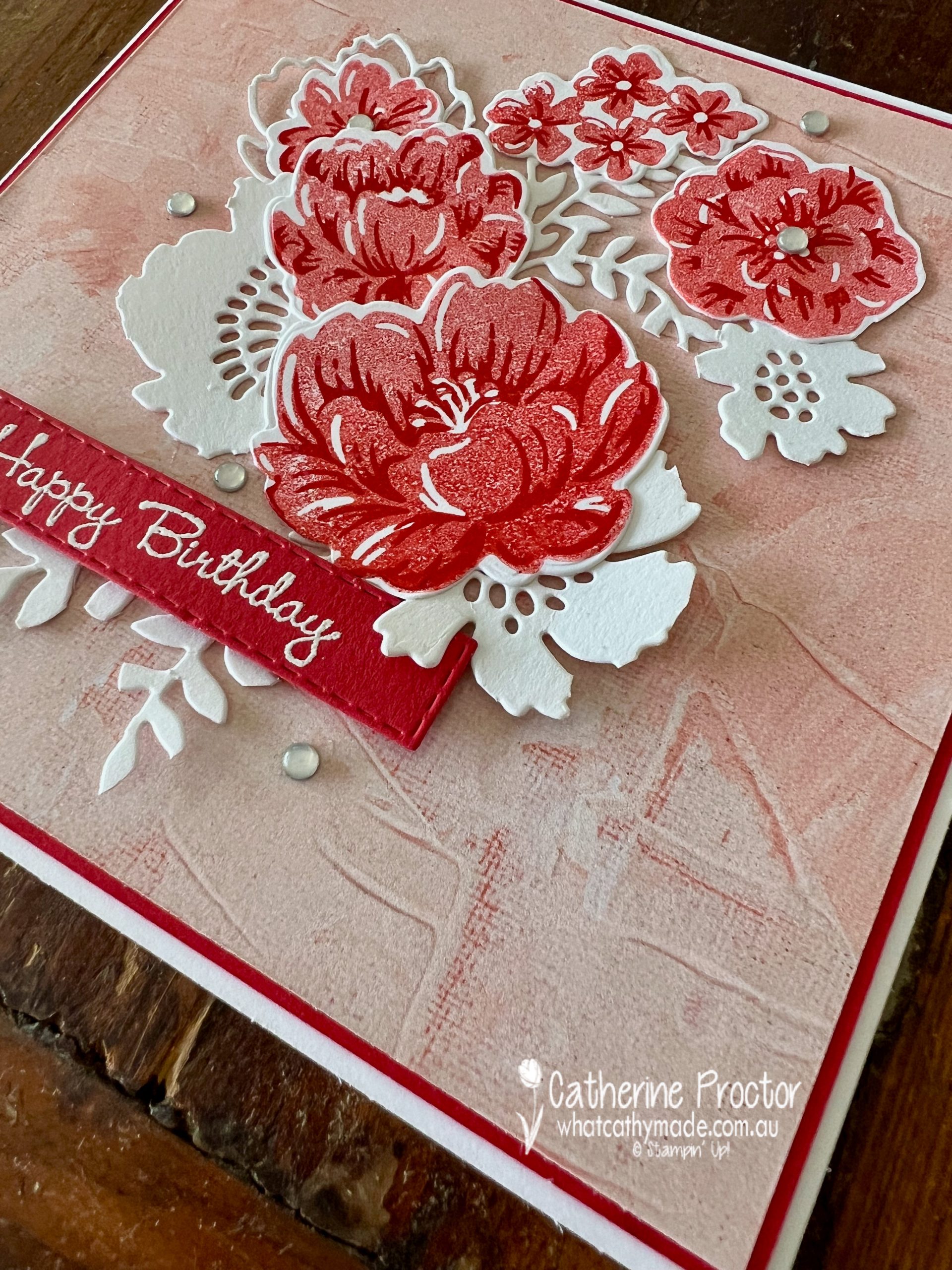 Stampin’ Up! Poppy Parade Two-Tone Flora Bundle Card