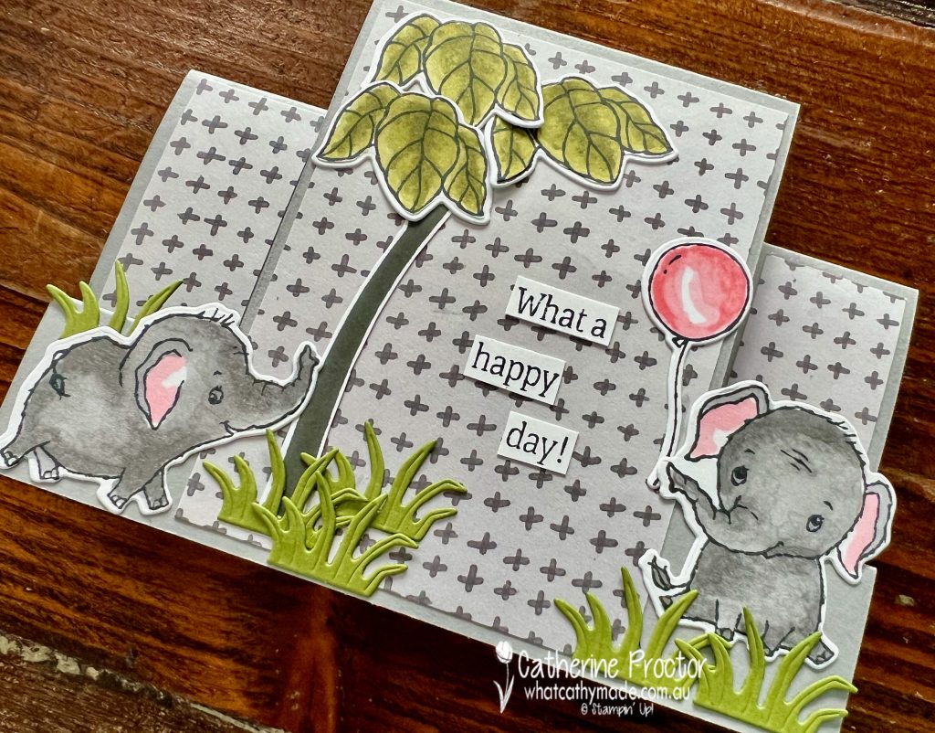 Triple-Step Stamped Card Made Simple with Memento Ink