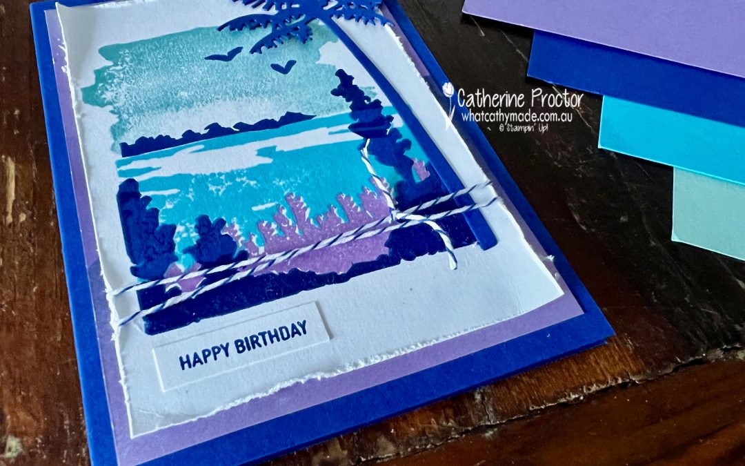 Stampin’ Up! Picturesque Birthday card