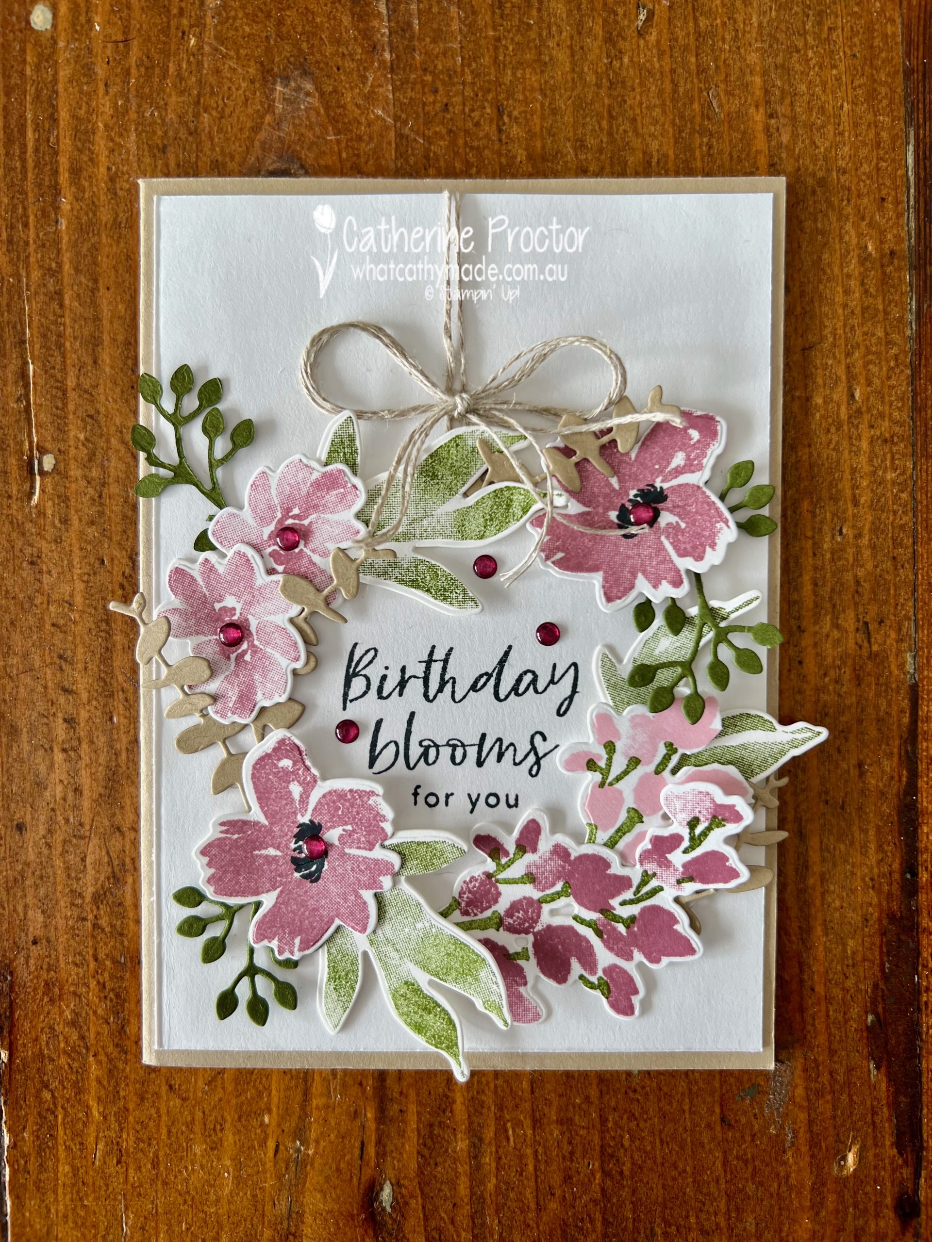 Floral Wreath Birthday Card