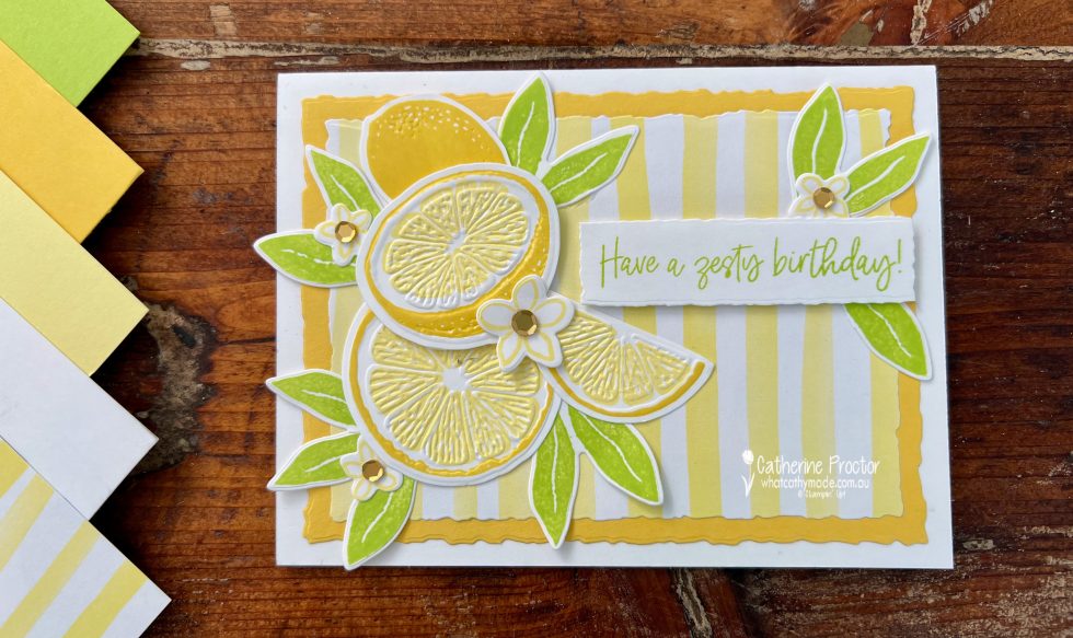 Lemon Lolly Sweet Citrus Card - What Cathy Made