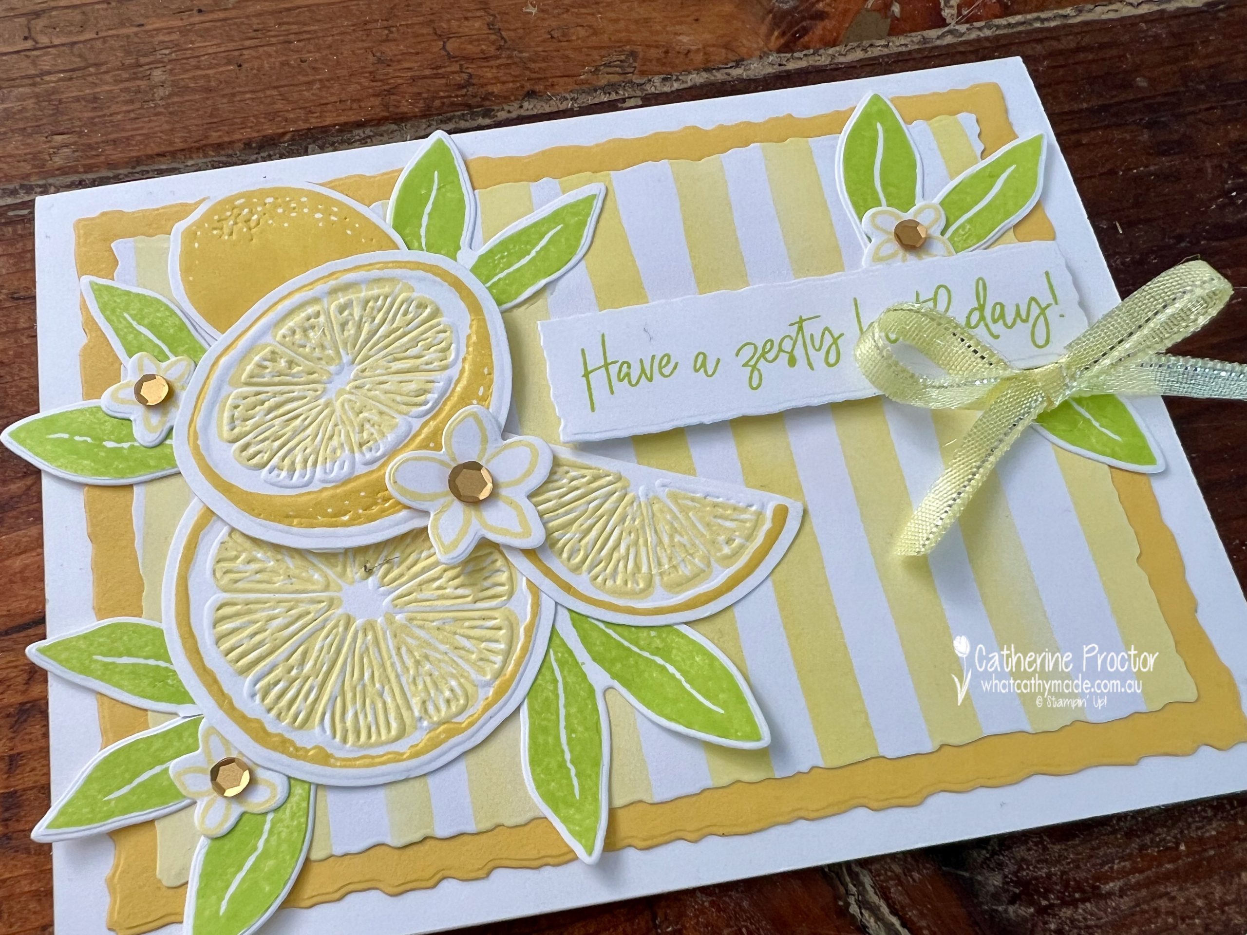 Lemon Lolly Sweet Citrus Card - What Cathy Made