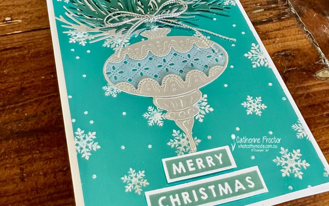 Lost Lagoon Handcrafted Elements Dies Christmas Card