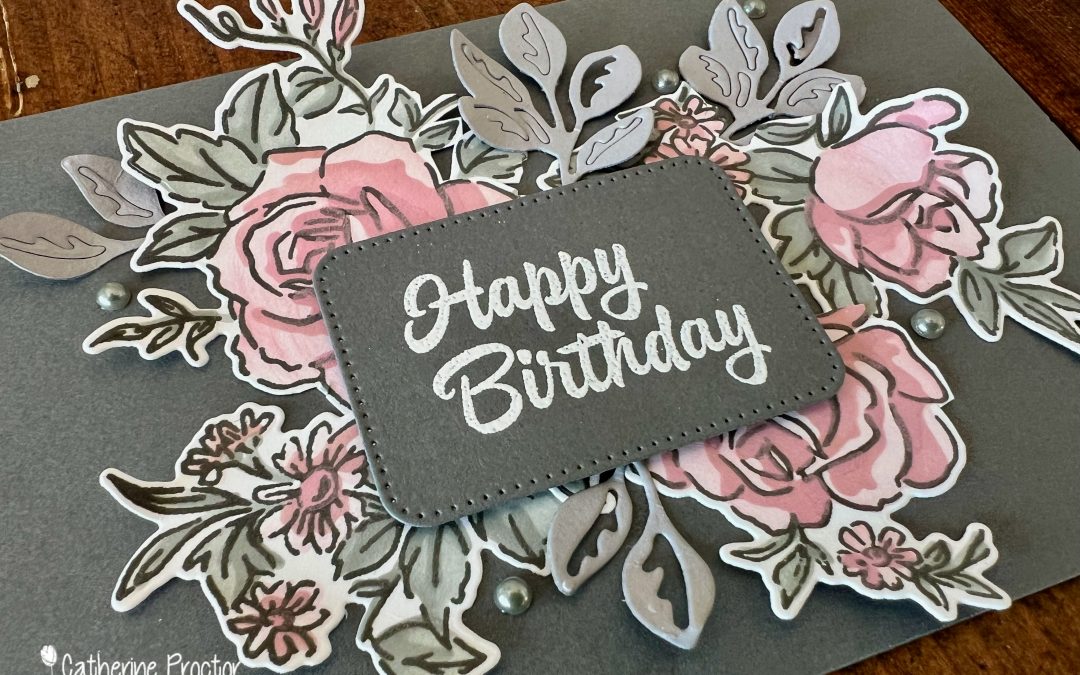 Stampin’ Up! Layers of Beauty Basic Gray Card  