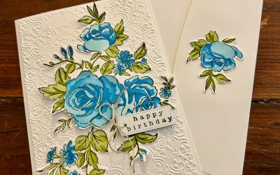 Stampin’ Up! Azure Afternoon Layers of Beauty Card  