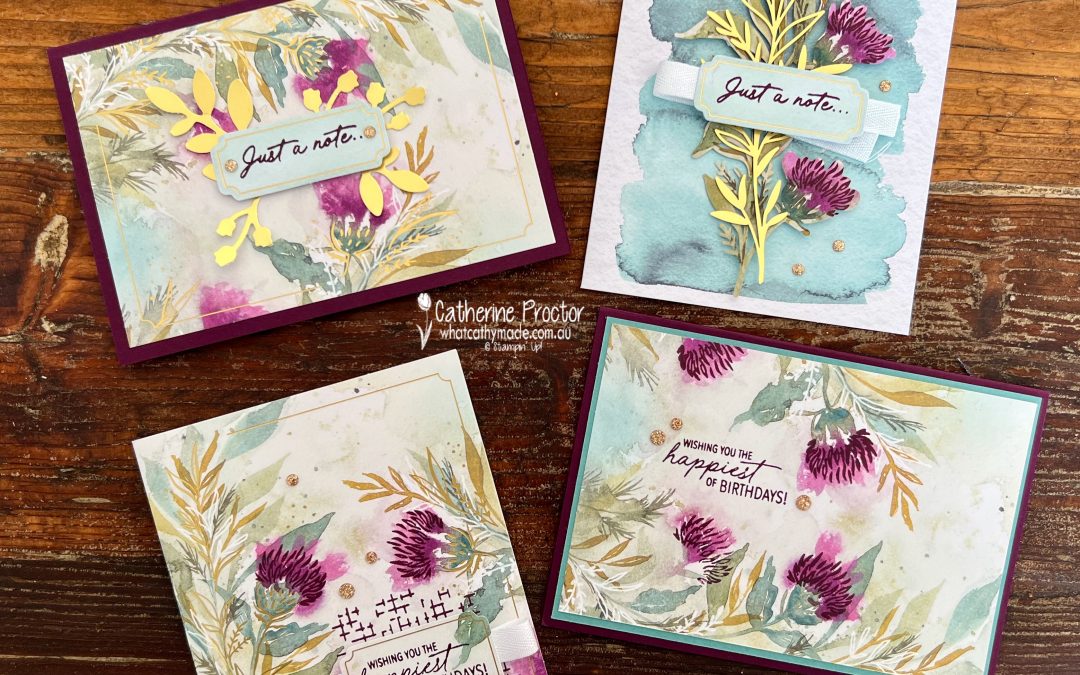 Stampin’ Up! Blackberry Bliss Cards  