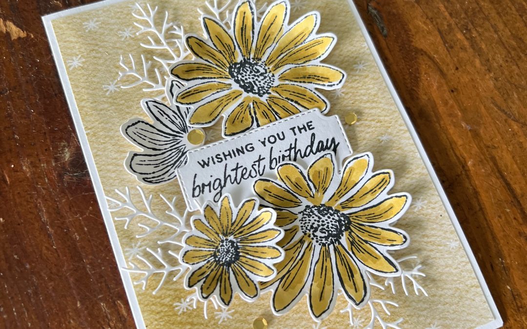 Wild Wheat Cheerful Daisies Birthday Card