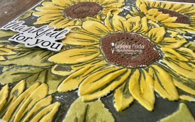 Basic Gray and Sunflower 3D Embossing Folder Cards