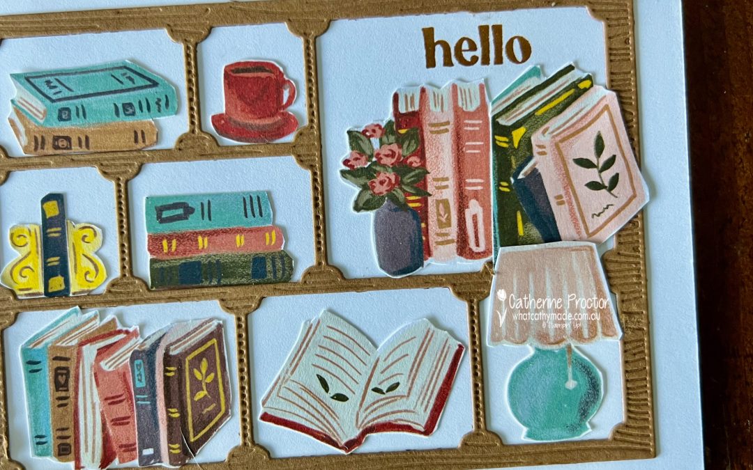 Week 37 Pecan Pie – A cosy bookcase card for book lovers