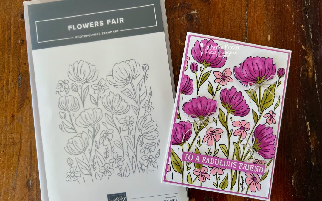 Week 39 Petunia Pop Flowers Fair Card